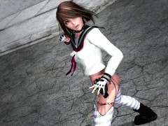 3D animation shemale schoolgirl hardcore fucked