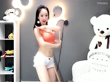 Chinese web camera hotty double fake dick masturbate