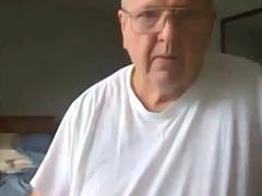 Old Man Jerking His Big Dick