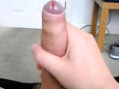 foreskin wank and cum