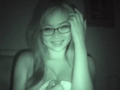 Cute busty asian teen ex gf on nightvision